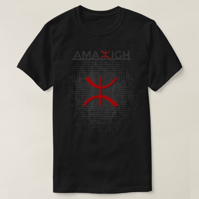 AMAZIGH Berber Kabyle People Cultural Flagga of No T Shirt (Design framsida)