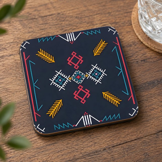 amazigh-coaster underlägg papper kvadrat (Skapare uppladdad)