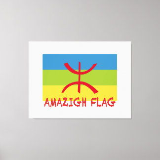 Amazigh flagga - berber flagga-Drapeau Amazigh Canvastryck