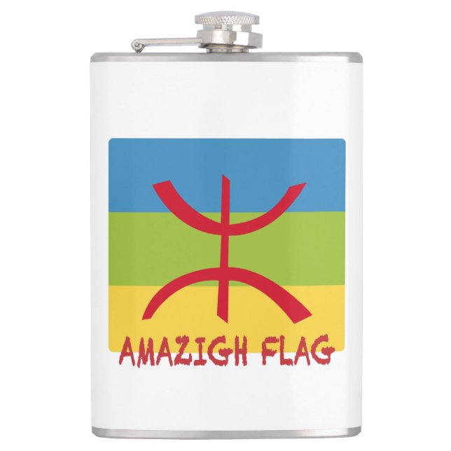 Amazigh flagga - berber flagga-Drapeau Amazigh Fickplunta (Framsidan)