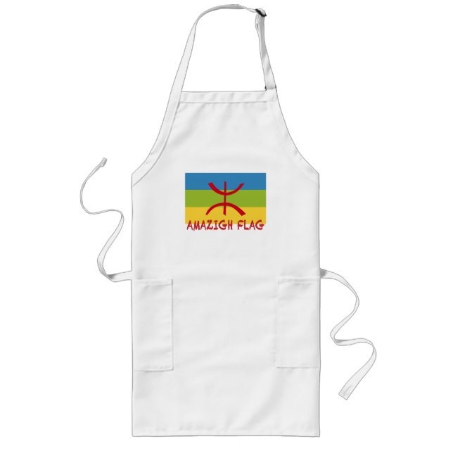 Amazigh flagga - berber flagga-Drapeau Amazigh Långt Förkläde (Framsidan)