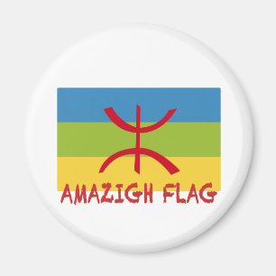 Amazigh flagga - berber flagga-Drapeau Amazigh Magnet