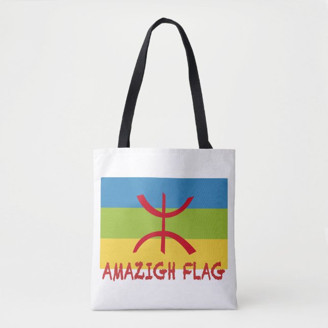 Amazigh flagga - berber flagga-Drapeau Amazigh Tygkasse (Framsida)