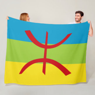 Amazigh Flagga Gift Berber Flagga Kabyles Fleecefilt