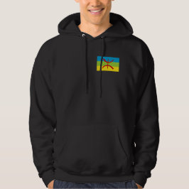 Amazigh Flagga Gift Berber Flagga Kabyles Hoodie