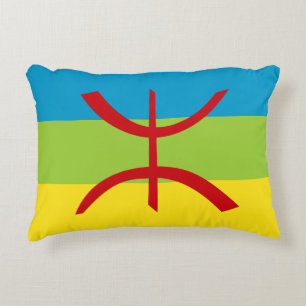 Amazigh Flagga Gift Berber Flagga Kabyles Prydnadskudde
