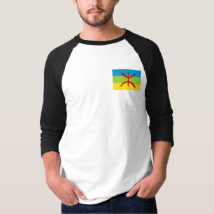 Amazigh Flagga Gift Berber Flagga Kabyles T Shirt