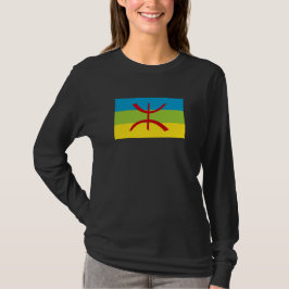 Amazigh Flagga Gift Berber Flagga Kabyles T Shirt