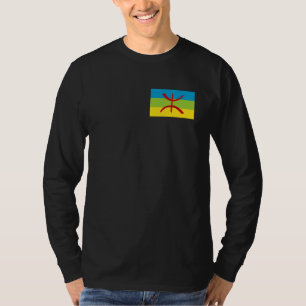 Amazigh Flagga Gift Berber Flagga Kabyles T Shirt