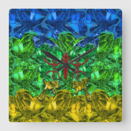 Amazigh Fyrkantig Klocka