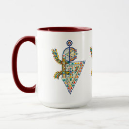 Amazigh geometrisk tribal Amazigh t-shirt Mugg
