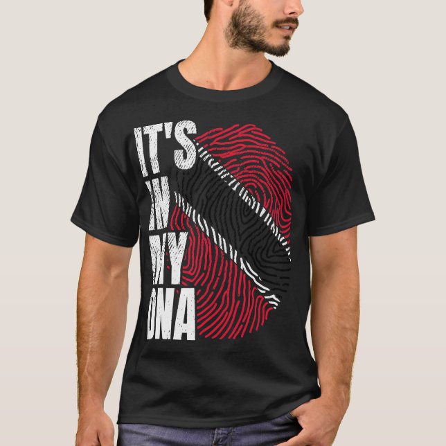 Amazigh i mitt DNA Proud Berber Kabyle Flagga Amaz T Shirt (Framsida)
