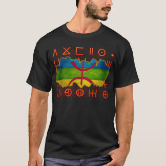 Amazigh Kabyle Berber Tattoo-symboler tifinagh art T Shirt