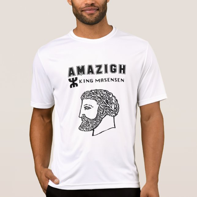 amazigh king Massinissa Kabyle algerie Morocco T Shirt (Framsida)