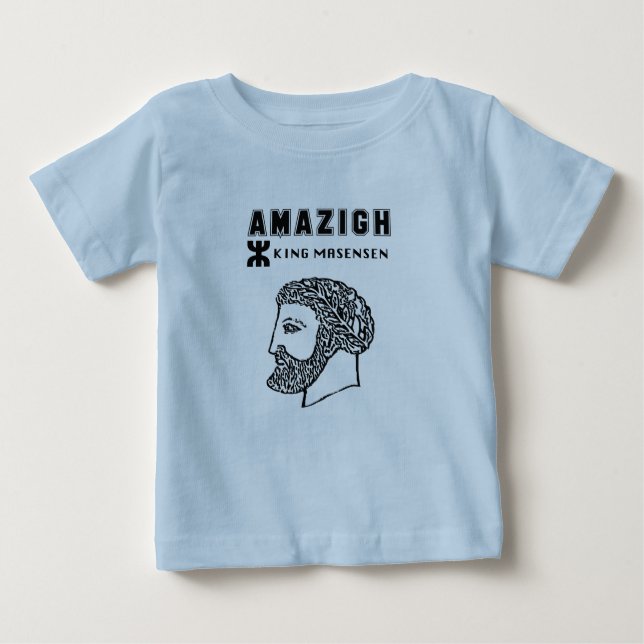 amazigh kung Massinissa Kabyle algerie Marocko T Shirt (Framsida)
