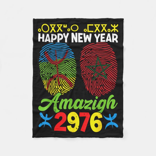 Amazigh New Year Celebration 2976 Amazigh New Year Fleecefilt (Framsidan)