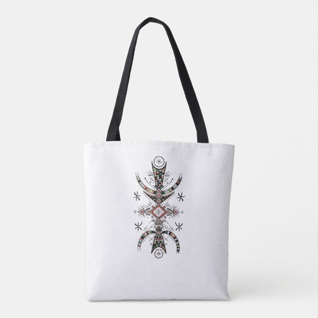 Amazigh Tifinagh-symbol konst – berbisk sweatshirt Tygkasse (Baksida)