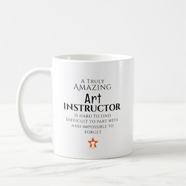 Amazing Art Instructor Hard To Find Personalized Kaffemugg (Vänster)
