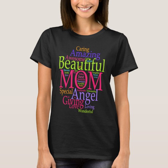 Amazing Beautiful Mom Loving Mother's Day T Shirt (Framsida)