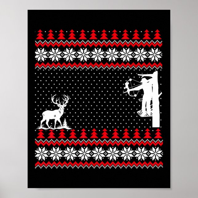 Amazing Cute Funny Duck Hunter Deer Hunting Ugly C Poster (Framsidan)