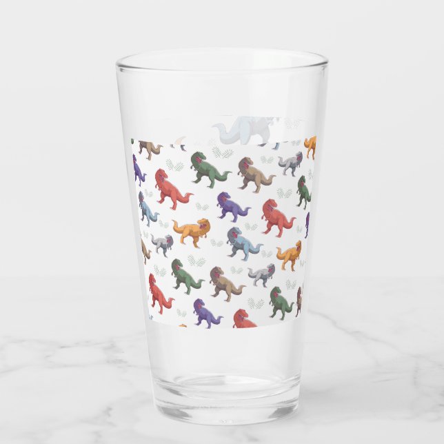 Amazing dinosaur glass cup glaskopp (Baksida)