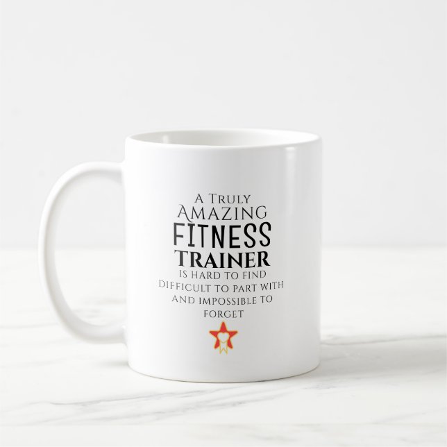 Amazing Fitness Trainer Hard To Find Personalized  Kaffemugg (Vänster)