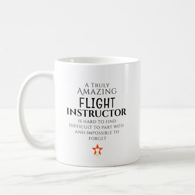 Amazing Flight Instructor Hard To Find Custom  Kaffemugg (Vänster)