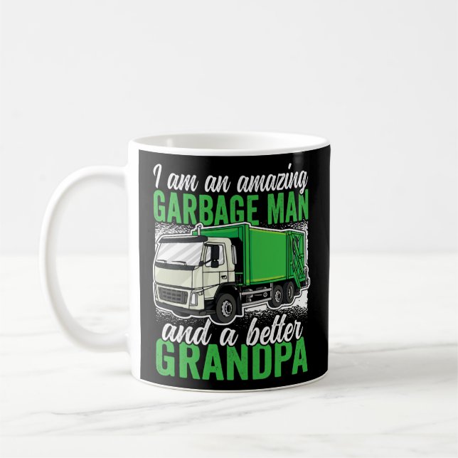 Amazing Garbage Man and a better Grandpa Garbage Kaffemugg (Vänster)