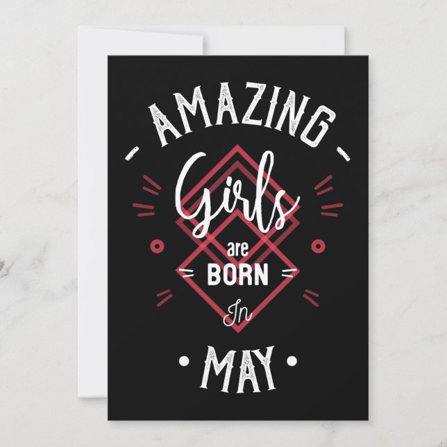 Amazing girls are born in may (Framsida)