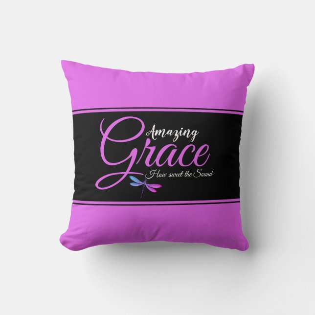 Amazing grace färgblock kastkudde kudde (Framsida)