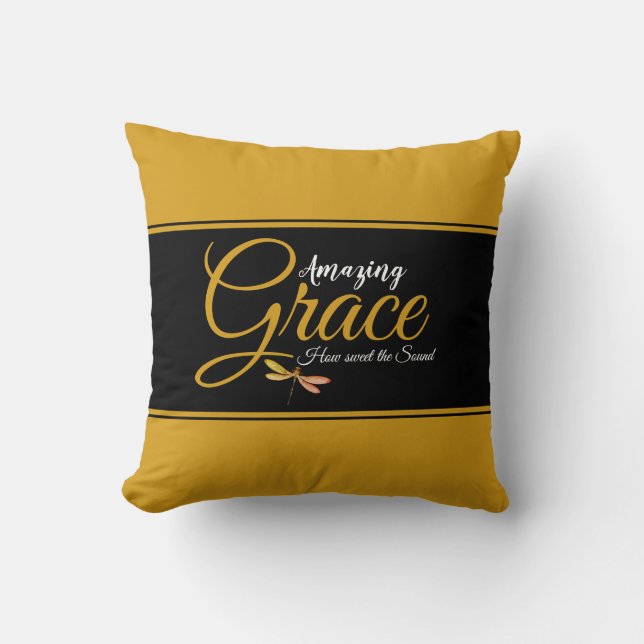 Amazing grace färgblock kastkudde kudde (Framsida)