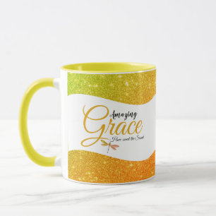 Amazing Grace  gul Mugg