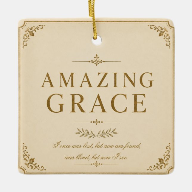 Amazing Grace kristen julgranskula (Framsida)
