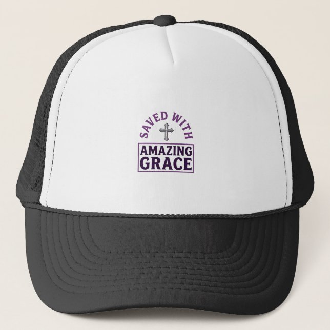 Amazing Grace Kristet Kors Vintage Keps (Framsida)