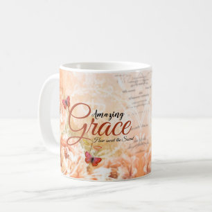 Amazing Grace Mjuk persiko blomster  Kaffemugg