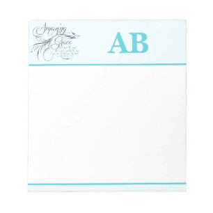Amazing Grace-monogram Anteckningsblock