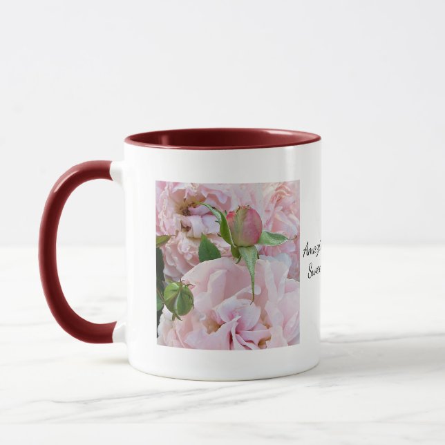 Amazing Grace Rosor Mugg SVG (Vänster)