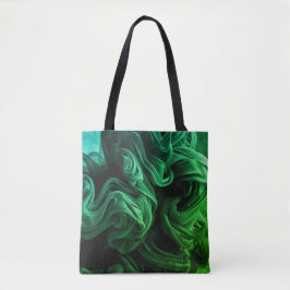 Amazing Green + Dark Green Swirls on This Reusable Tygkasse