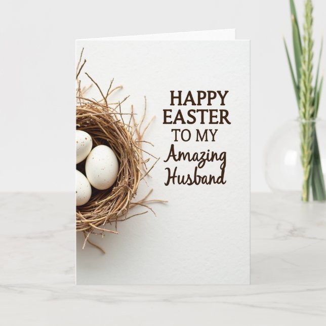 Amazing Husband Easter Day Card Kort (Framsida)