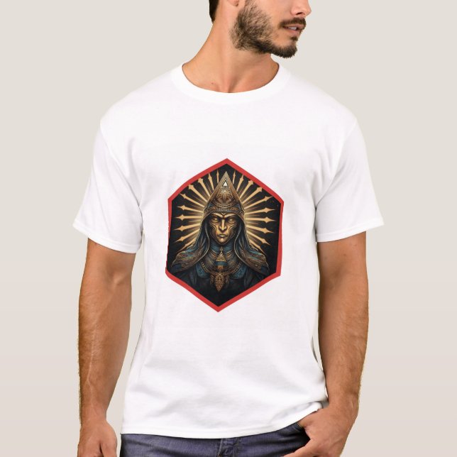 Amazing Illuminati Fantasy Portrait T Shirt (Framsida)