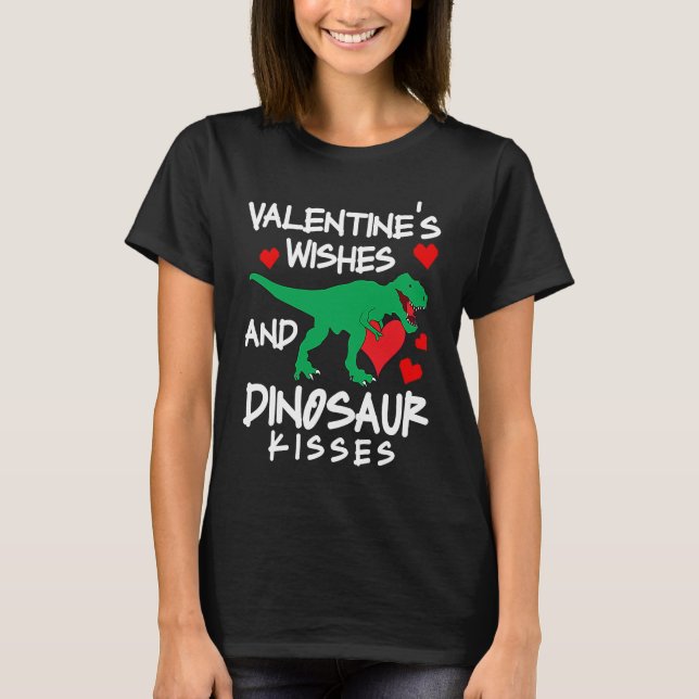 Amazing love apparel heart wishes and dinosaur kis t shirt (Framsida)