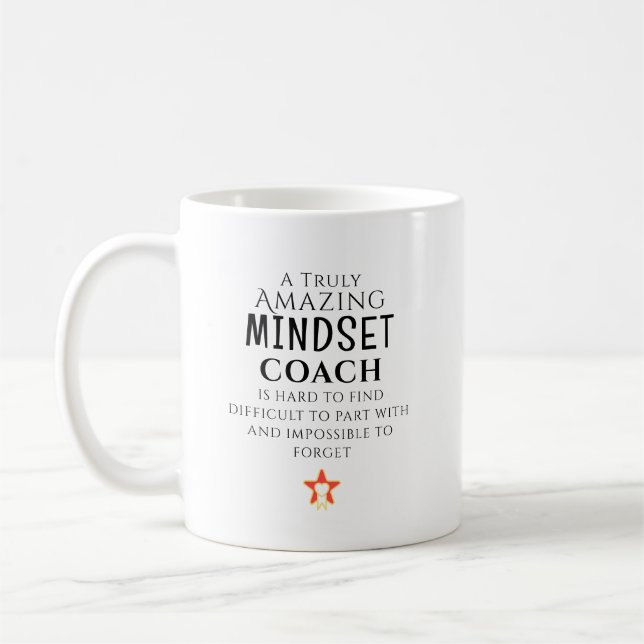 Amazing Mindset Coach Hard To Find Personalized Kaffemugg (Vänster)