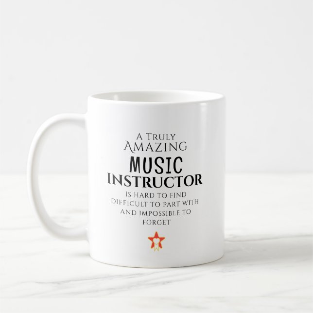 Amazing Music Instructor Hard To Find Personalized Kaffemugg (Vänster)