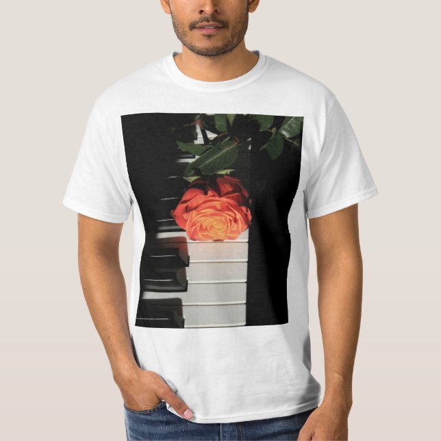 Amazing Piano Artwork T Shirt (Framsida)