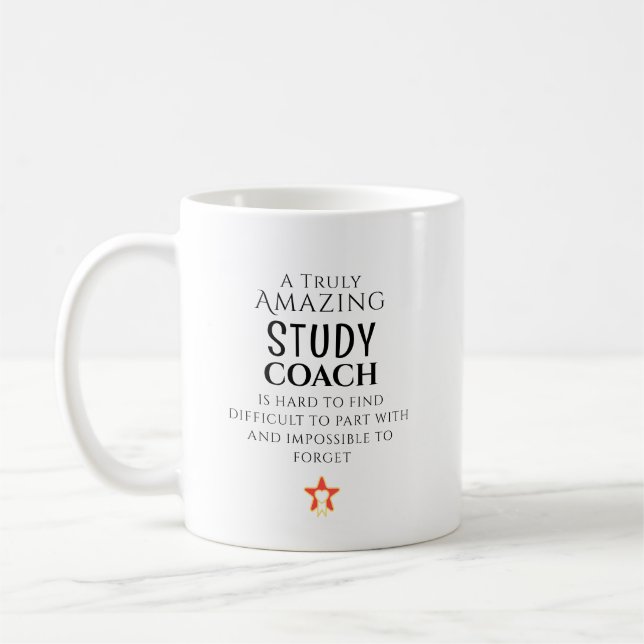 Amazing Study Coach Hard To Find Personalized  Kaffemugg (Vänster)