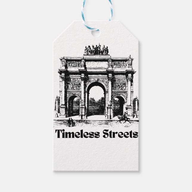 Amazing Timeless streets  Presentetikett (Framsidan)