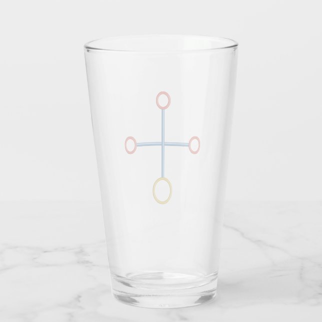 amazingCROSS als Trinkglas Glaskopp (Baksida)