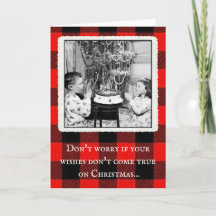 "Amazon jul Önskemål" Vintage Julafton Card