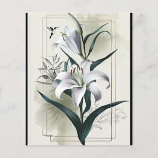 Amazon Lily Art - Guld & Scandi Stil Flygblad