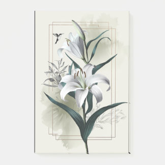 Amazon Lily Art - Guld & Scandi Stil Post-it Block